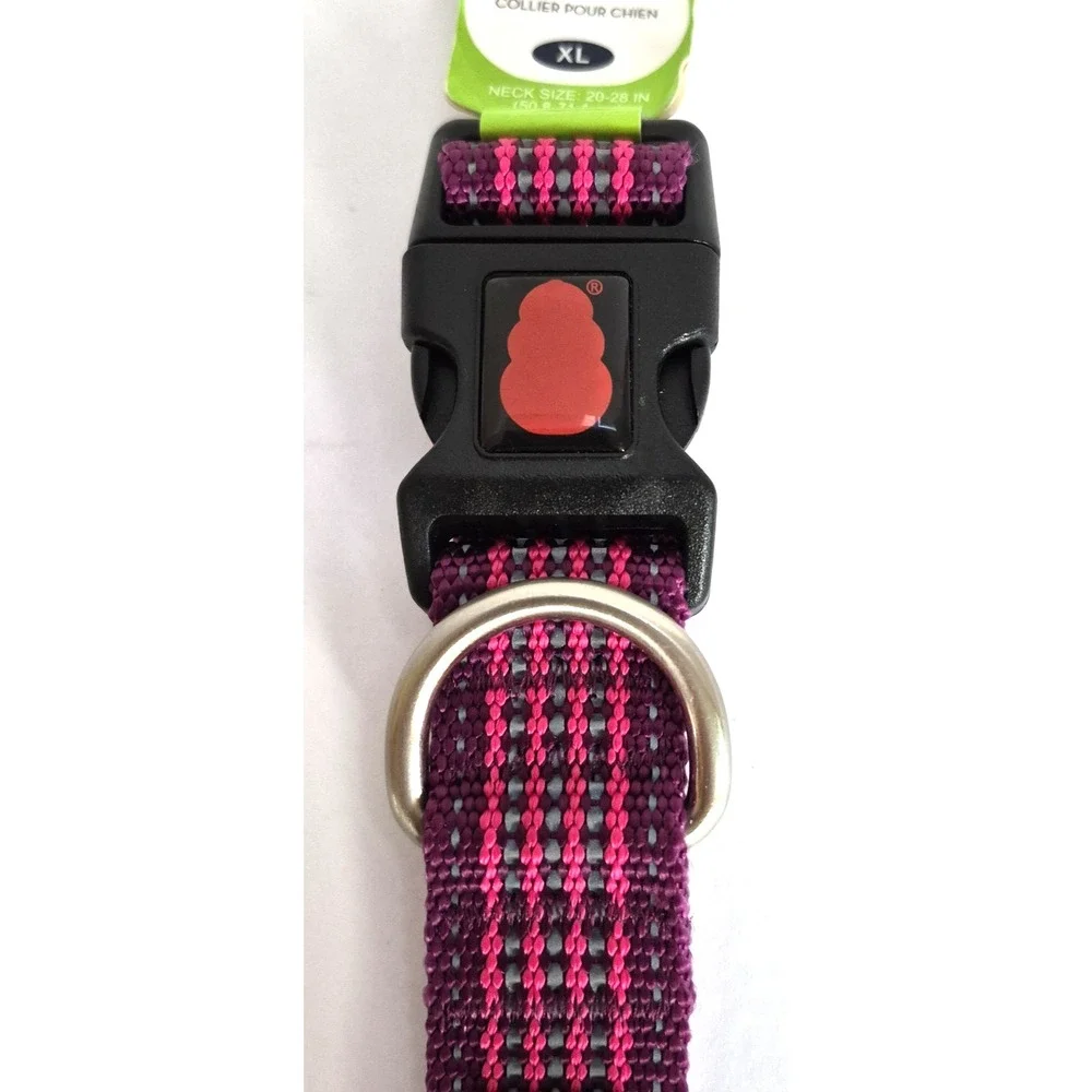 Kong X Large Purple & Pink Comfort & Reflective Padded Dog Collar, NWT